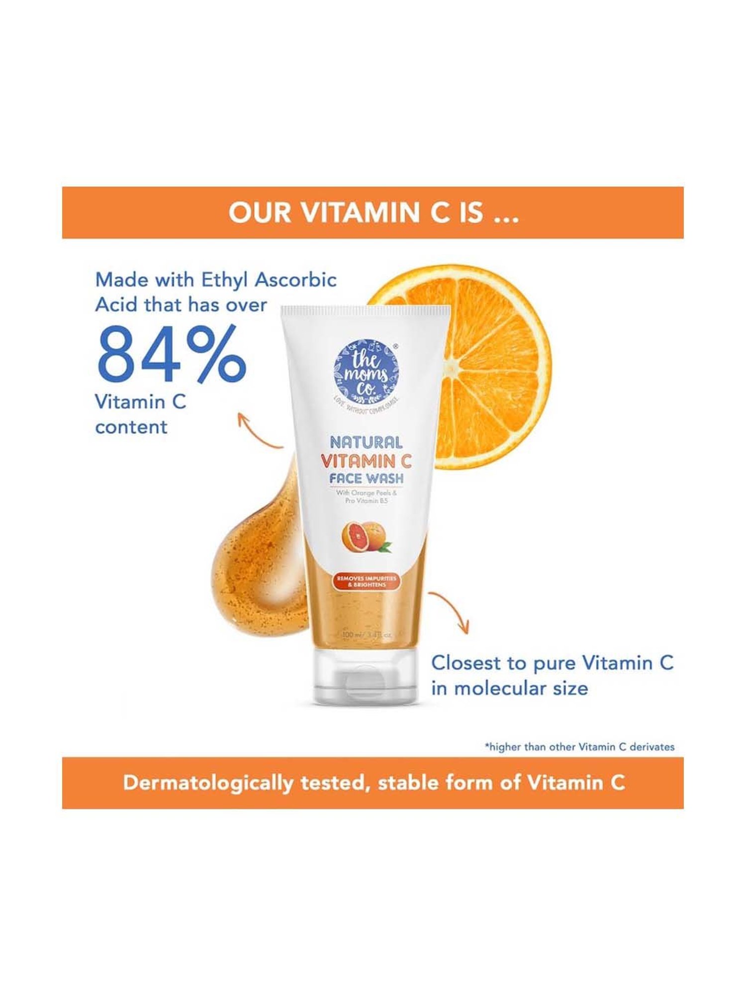 The Moms Co. Natural Vitamin C Face Wash - 100 ml