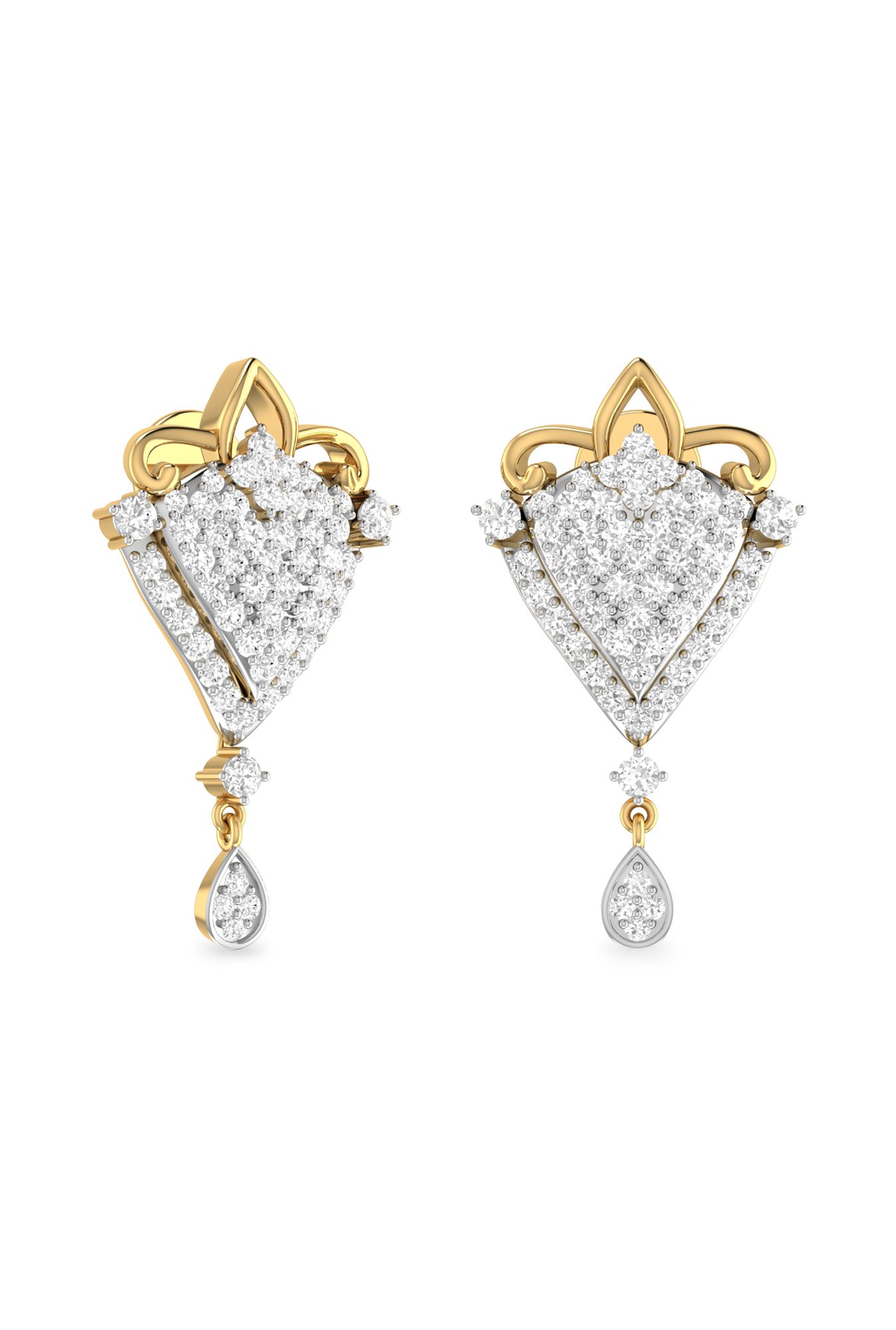 CKC Opulent Multi-Tiered Gold Jhumka Eardrops