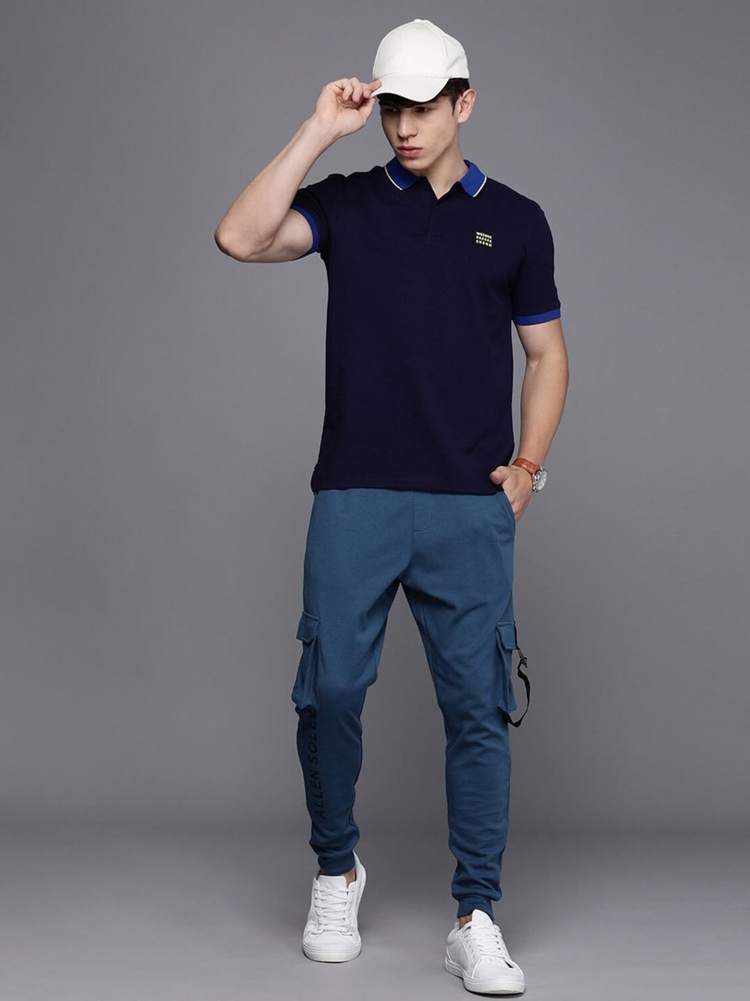 Tribe by Allen Solly Blue Regular Fit Trackpants