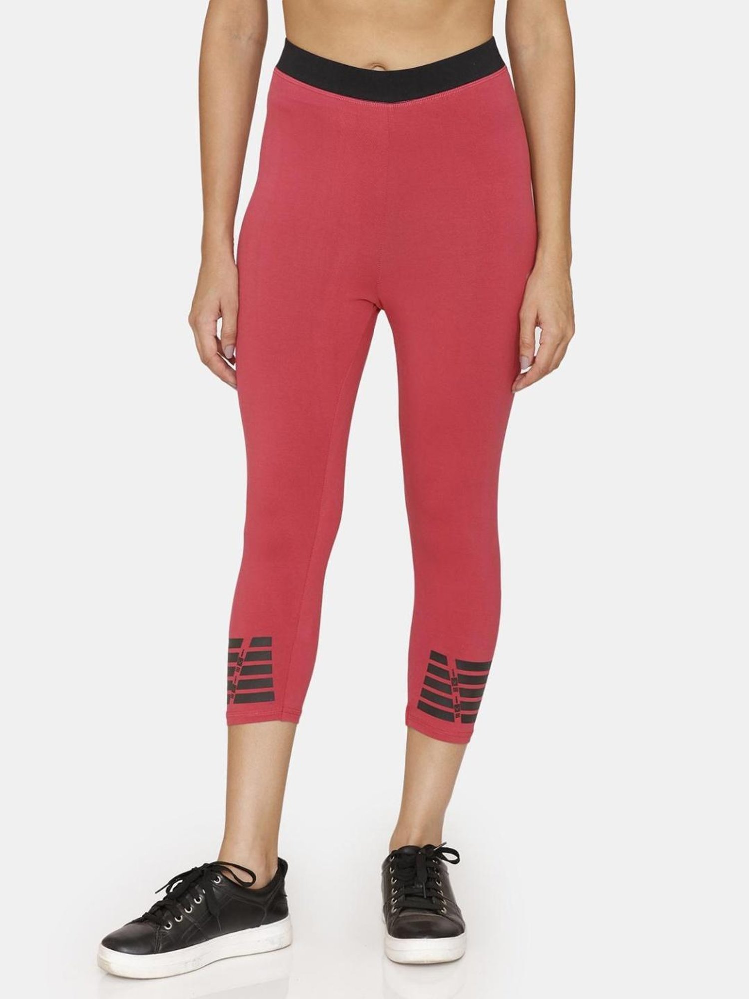 Zelocity by Zivame Pink Slim Fit Capris