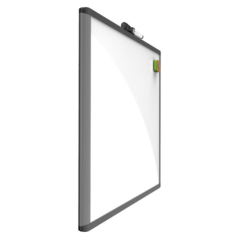 U Brands 16"x20" MOD Dry Erase Board Black/Gray Frame