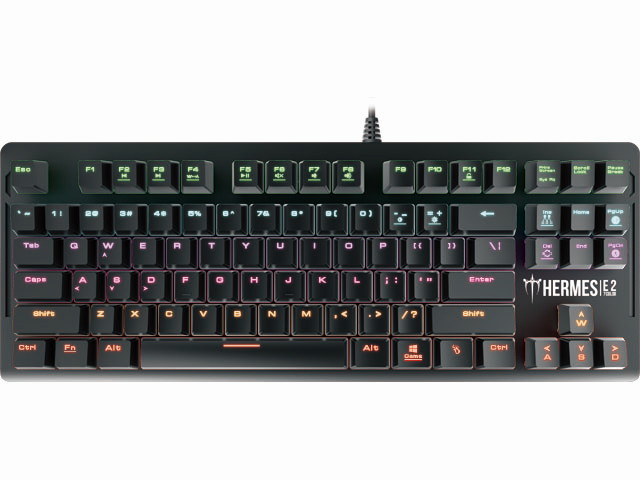 Gamdias Hermes E2 Mechanical Gaming Keyboard with Brown Switches, 87TKL
