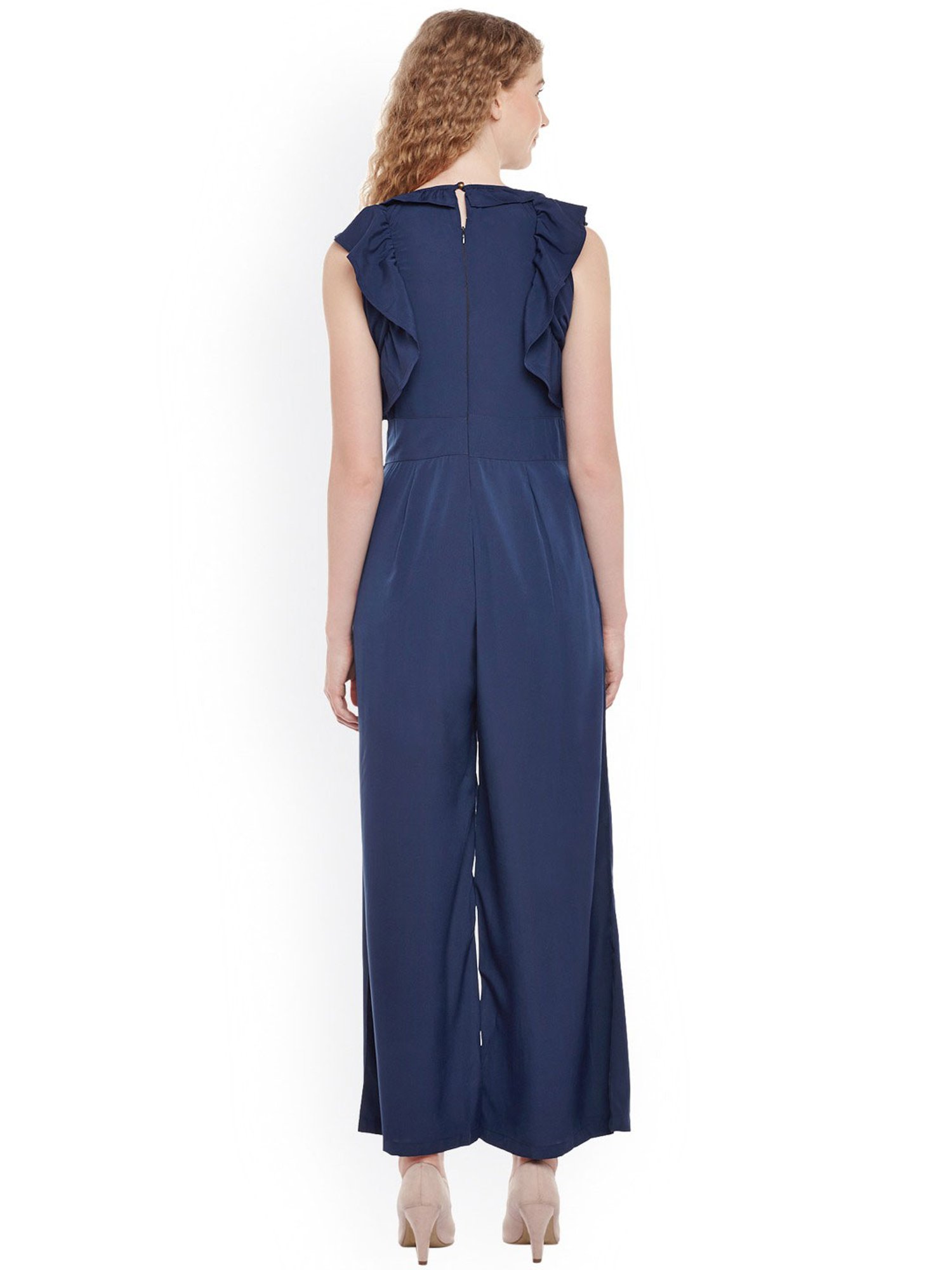 Belle Fille Navy Full Length Jumpsuit