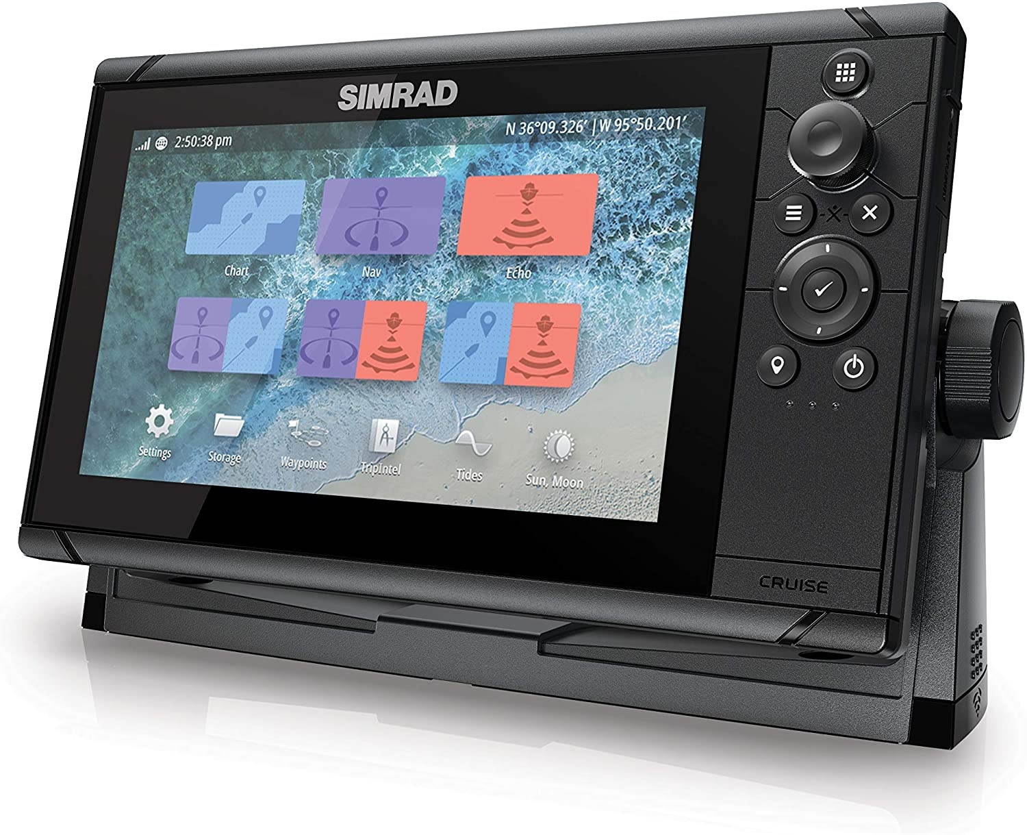 Simrad Cruise-9 Chart Plotter with 9-inch Screen and US Coastal Maps Installed