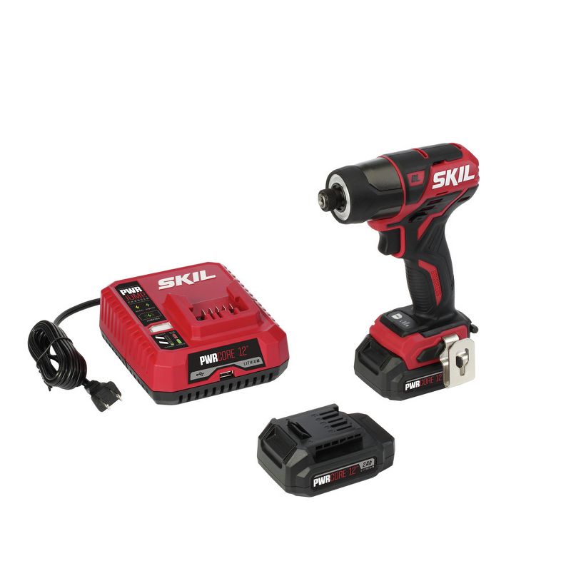 Skil ID574402 12V Brushless Lithium-Ion 1/4 in. Cordless Hex Impact Kit (2 Ah)