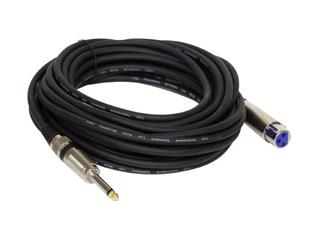 Pyle Model PPMJL30 30 ft. Professional Microphone Cable 1/4" Male to XLR Female