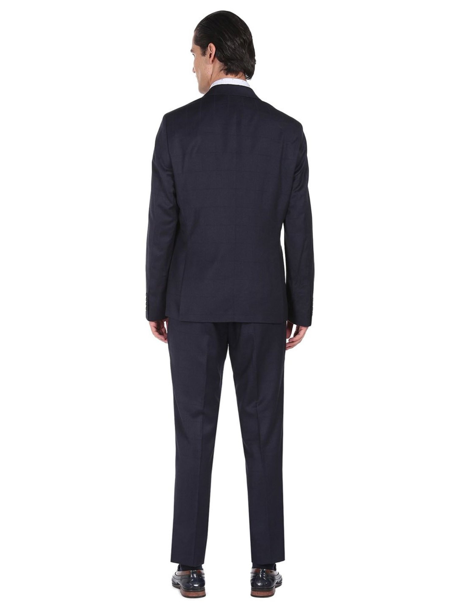 Parx Black Regular Fit Two Piece Suit