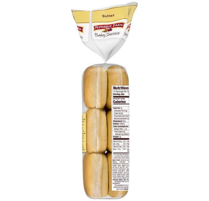 Pepperidge Farm Butter Slider Buns - 15oz/12ct