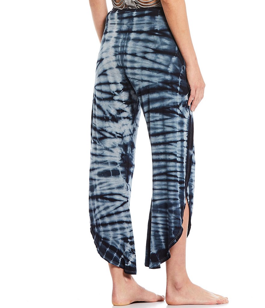 JALA Bhakti Tie-Dye Printed Jersey Knit Lounge Coordinating Pull-On Pants