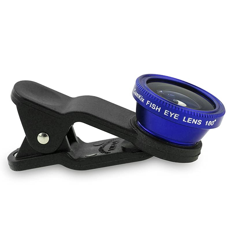 Universal 3 in 1 Cell Phone Camera Lens Kit for Smartphones Including Fish Eye Lens 2 in 1 Macro Lens Wide Angle LensUniversal ClipCarry PouchMicrofiber Cleaning Cloth