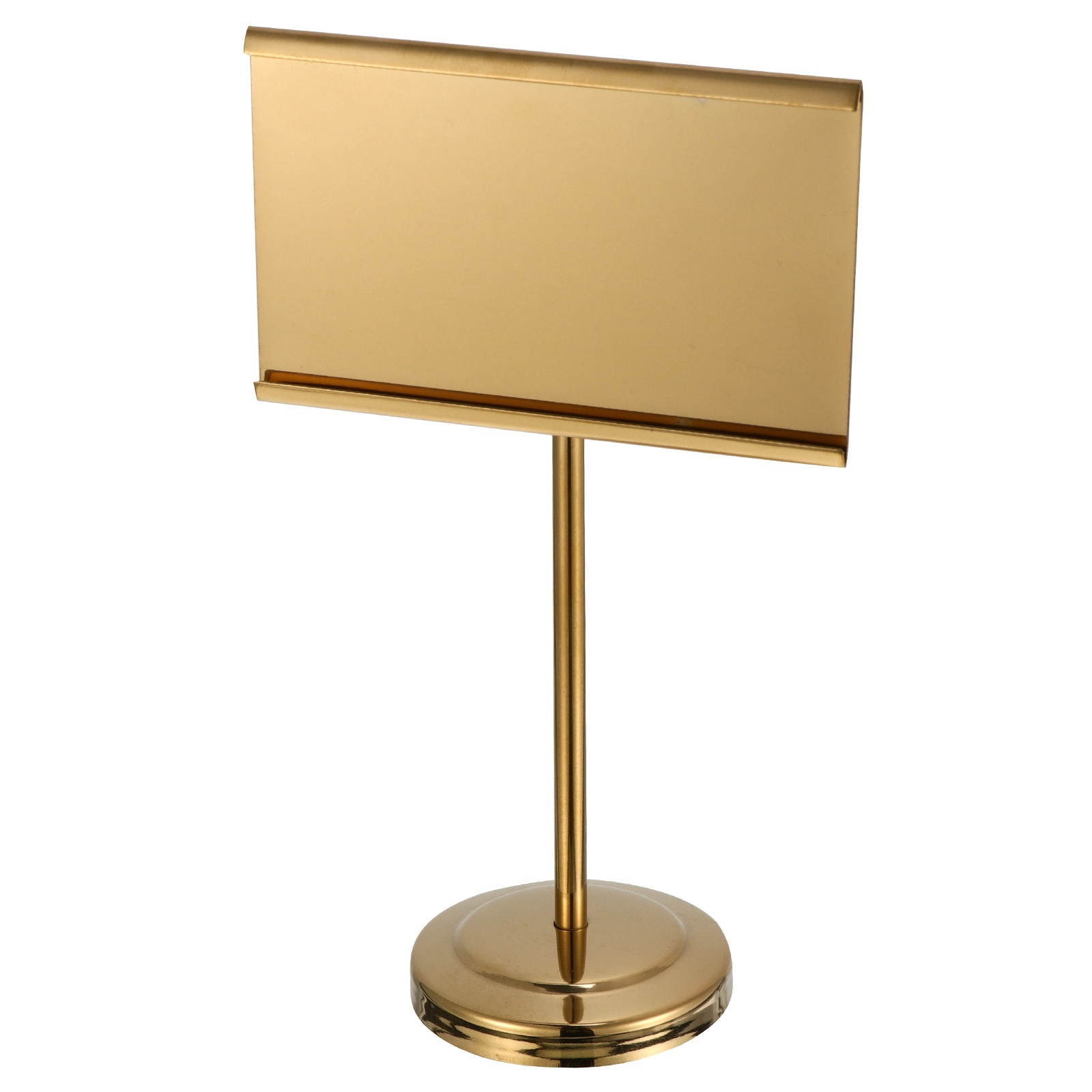 1pc Stainless Steel Menu Stand Stable Table Number Stand  for Hotel Restaurant