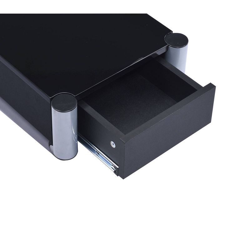 Symphony TV Stand for TVs up to 75" Silver/Black - Proman Products