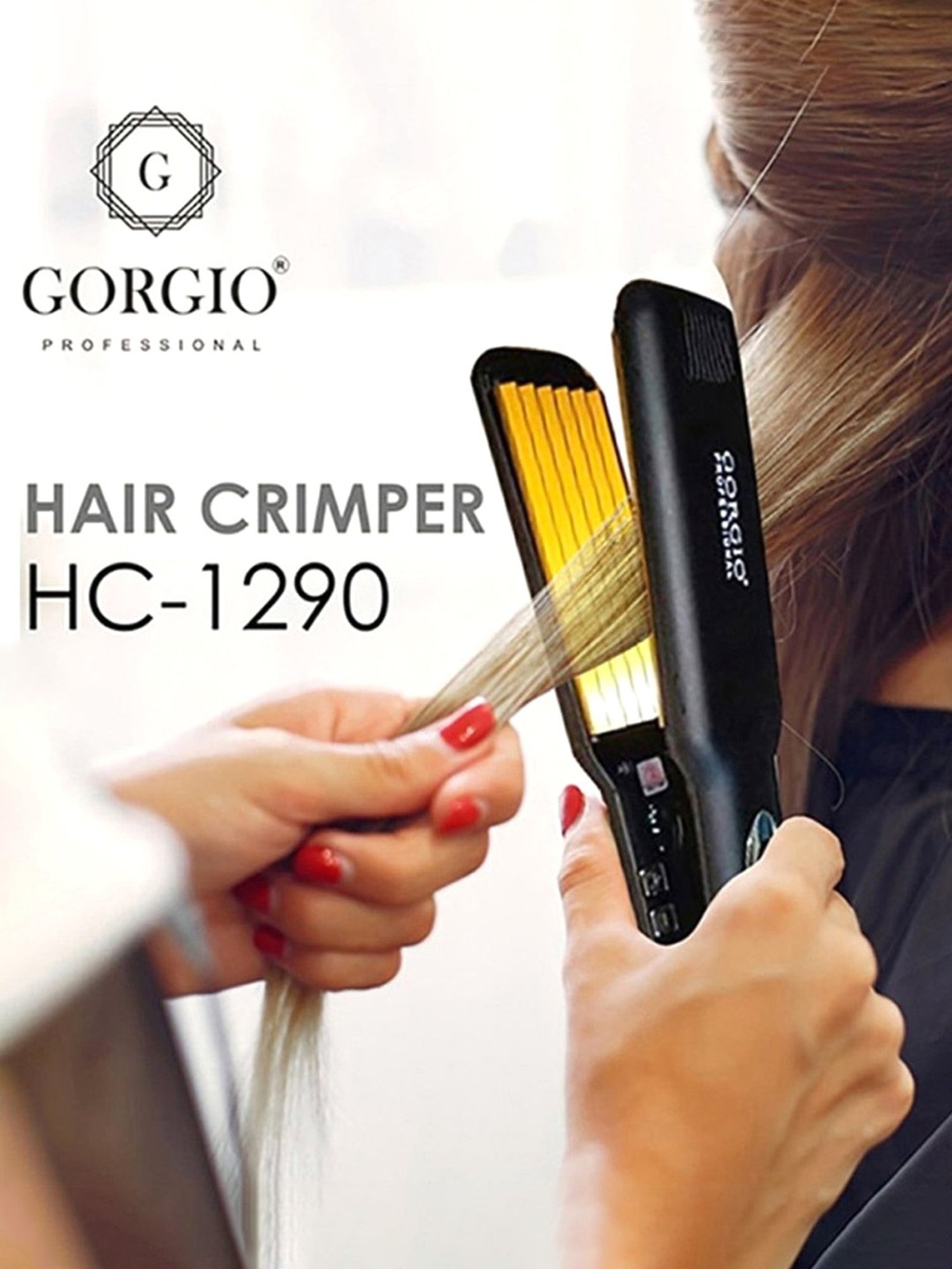 Gorgio Professional HC1290 Hair Crimper (Black)