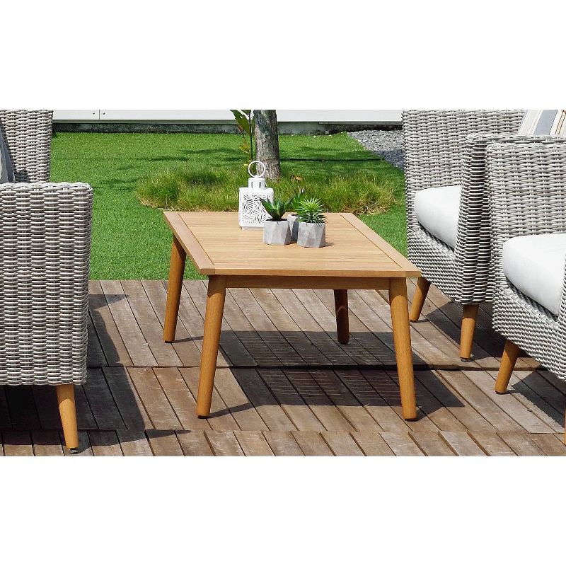 Omer Patio Eucalyptus Wood Table - Amazonia