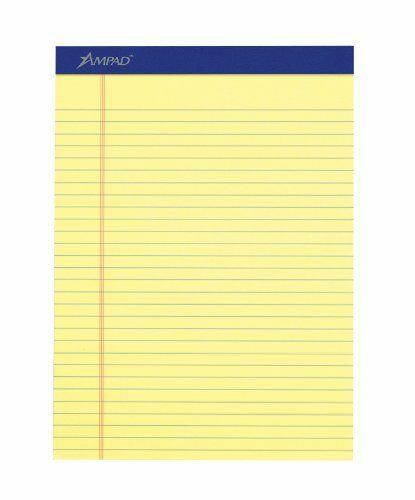 Ampad Legal-ruled Writing Pad - 50 Sheet - 15 Lb - Legal/wide Ruled - (20220)