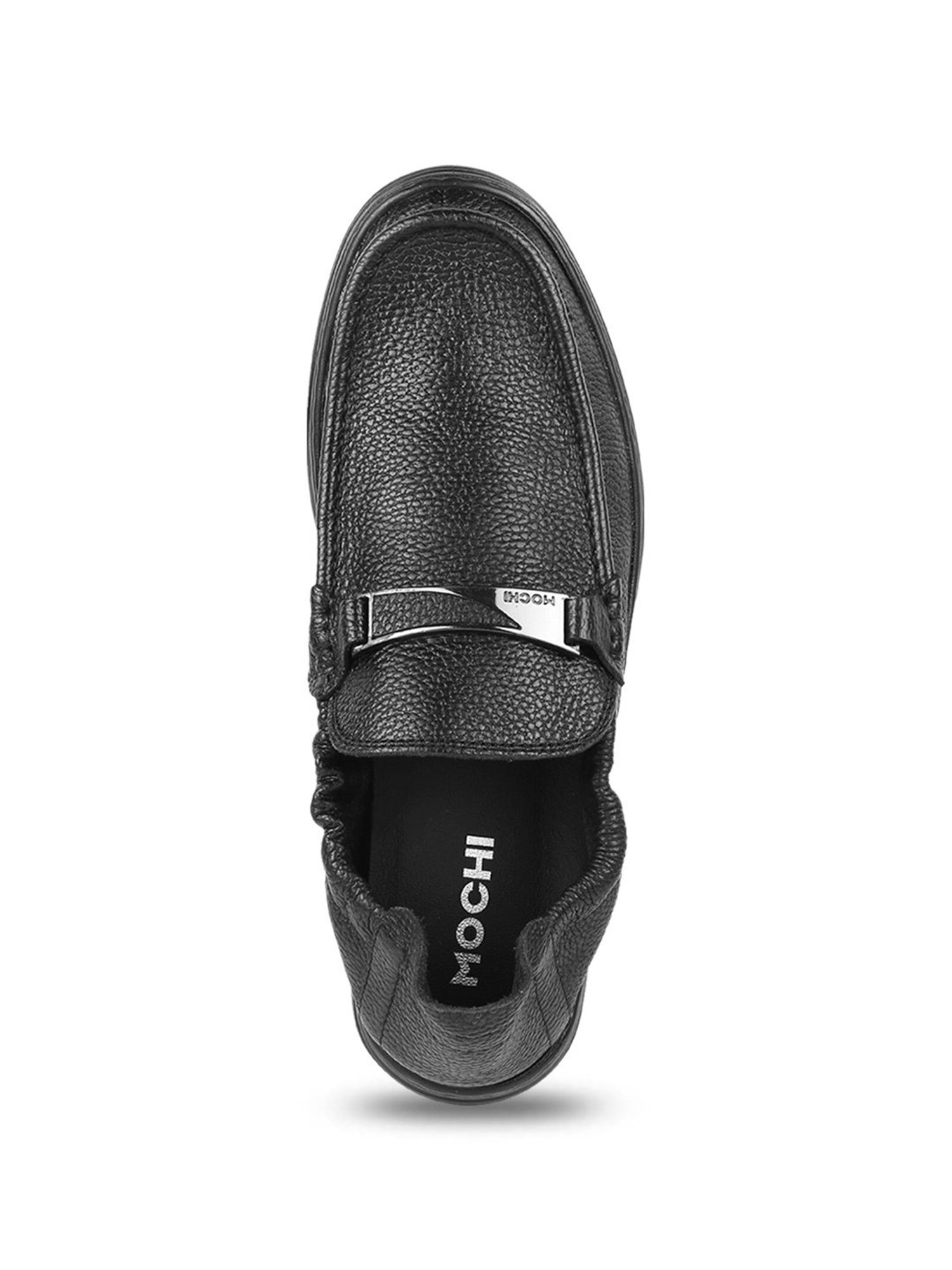 Mochi Men's Black Casual Loafers