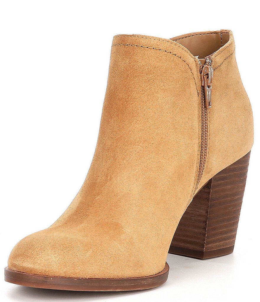 Alex Marie Gleneva Suede Chelsea Block Heel Booties