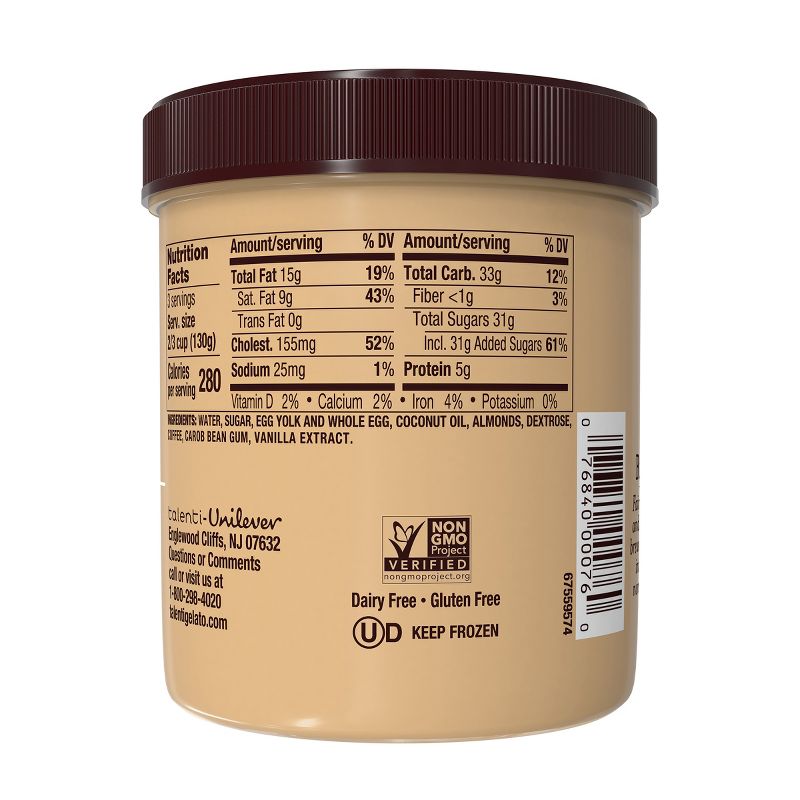 Talenti Cold Brew Coffee Dairy Free Frozen Sorbetto - 1pt