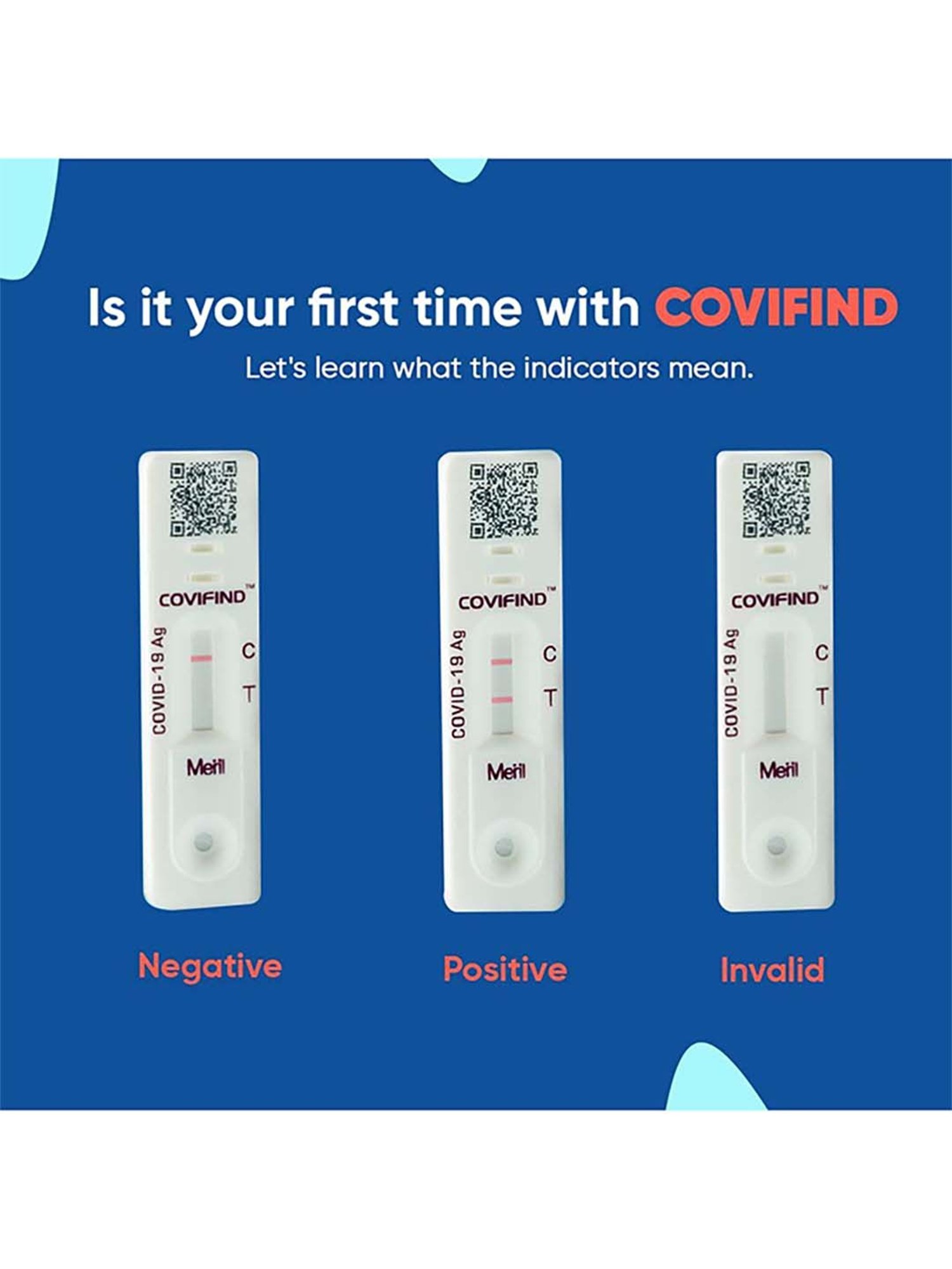 CoviFind Covid19 Rapid Antigen and Covid Test Kit ICMR Approved - Pack of 5