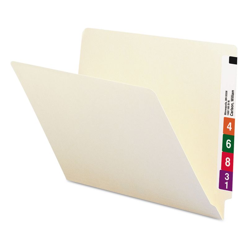 Smead Shelf Folders Straight Cut Single-Ply End Tab Letter Manila 100/Box 24100