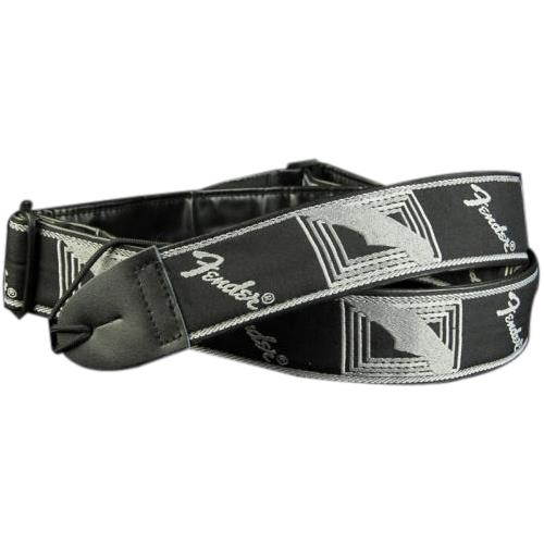 Fender Monogrammed Guitar Strap - Black/Light Grey/Dark Grey