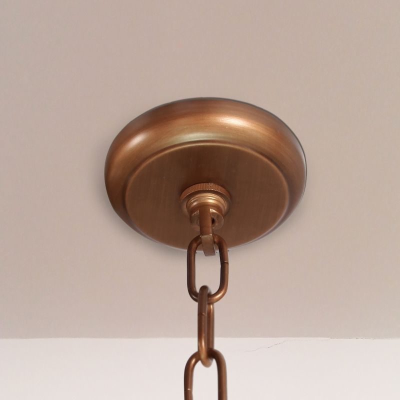 Vista Geometric Chandelier Ceiling Light Antique Gold - Thy-Hom