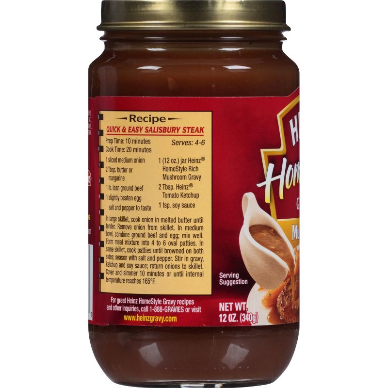 Heinz Home Style Rich Mushroom Gravy 12oz