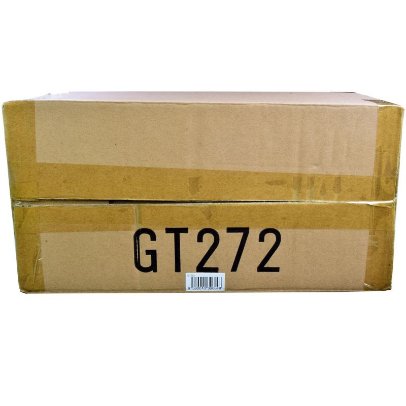 1968 Dodge Super Charger Hellephant Dark Gray Metallic with Black Tail Stripes 1/18 Model Car by GT Spirit