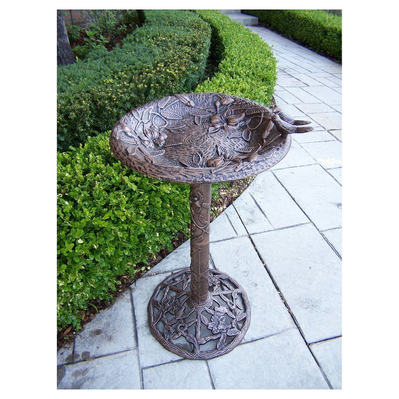 9" Classic II Birdbath with Tripod Stand Antique Copper - Achla Designs