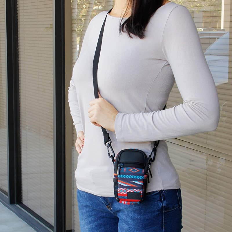 Compact Camera Case Southwest Point and Shoot Camera Bag with Accessory Pockets Rain Cover and Shoulder StrapCompatible with Sony CyberShot Canon PowerShot ELPH Nikon COOLPIX and More