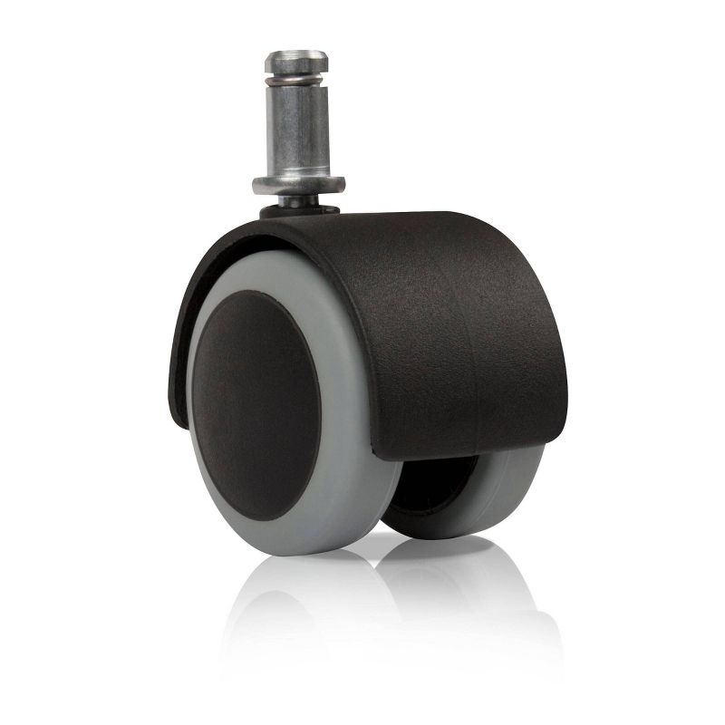 Slipstick (Set of 5) 2" Rubber Castor Wheels for Office Chairs