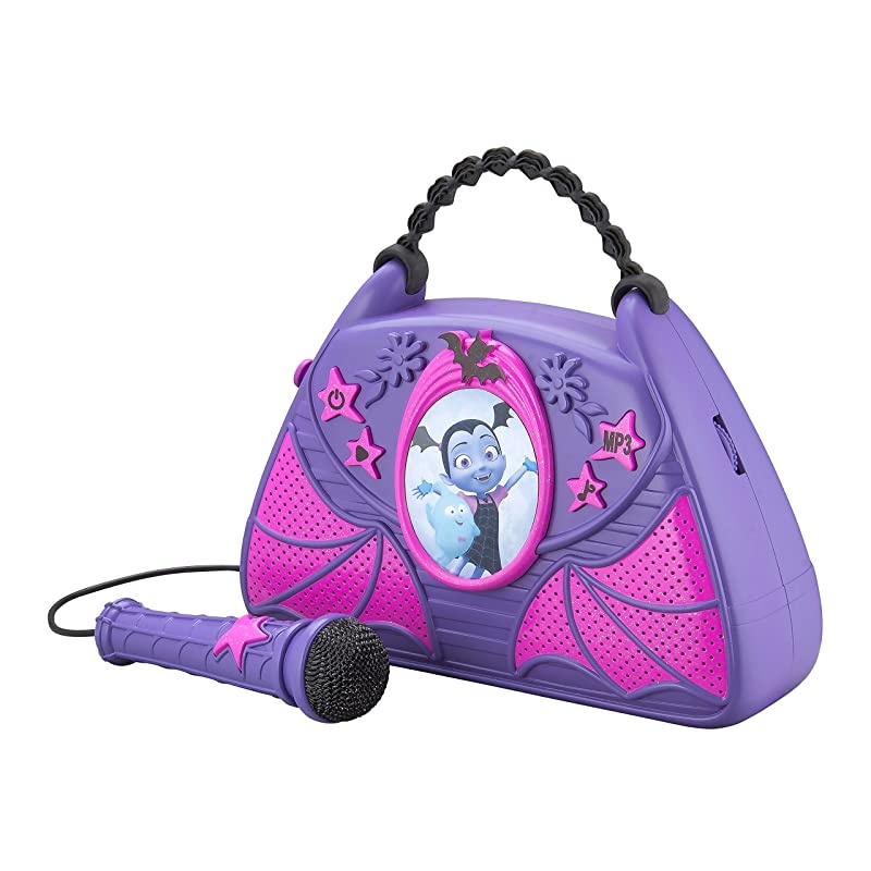 Sing Along Boombox with Real Working Microphone Built in Music and Can Connect to MP3 Player for Halloween