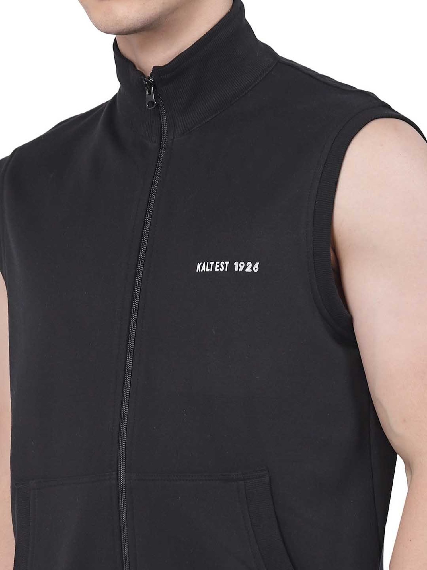 Kalt Black Regular Fit Jacket