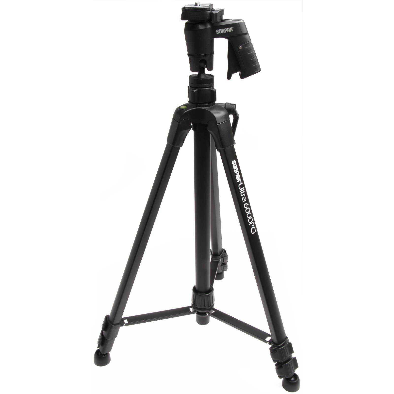Sunpak Ultra 6000PG Aluminum Tripod with Compact Pistol Grip II Ball Head