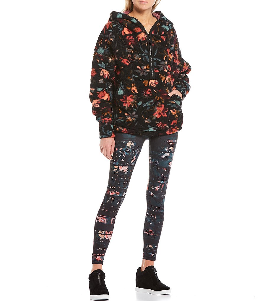 Aventura Shavonne Printed Jacquard Stretch Pull-On Leggings