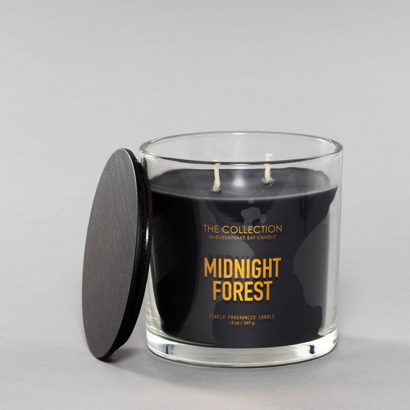 13oz Glass Jar 2-Wick Candle Midnight Forest - The Collection By Chesapeake Bay Candle