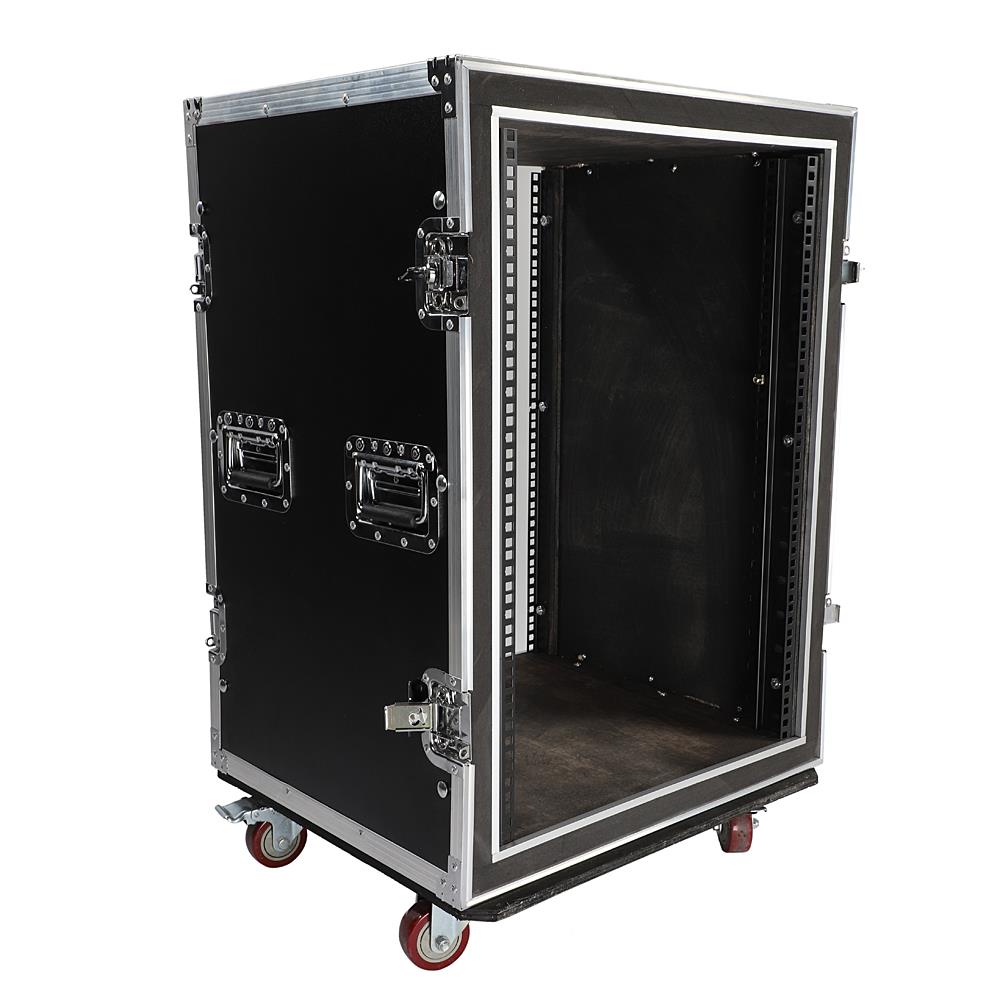 19" Space Rack Case Double Door 16U DJ Mixer Cabinet for Audio Equipment