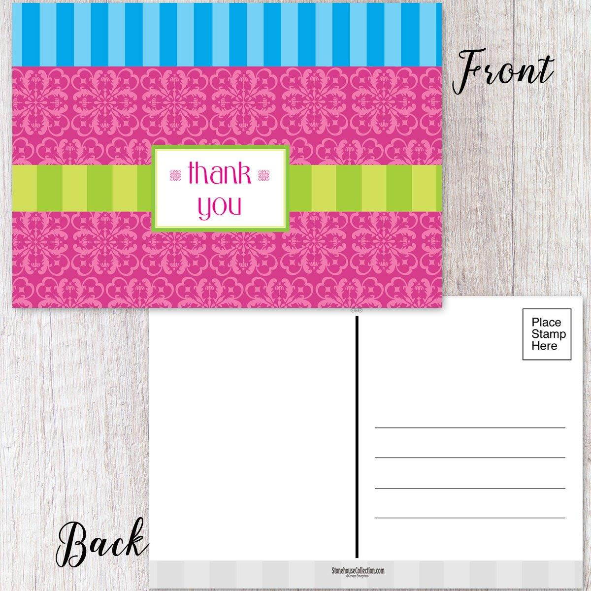 Festive Thank You Postcards - 4 x 6 Thank You Postcards - 50 Postcards (Festive)