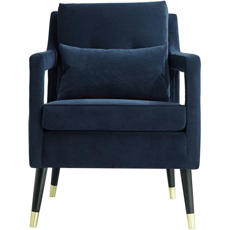 Studio 55D Tilman Blue Fabric Tufted Accent Chair