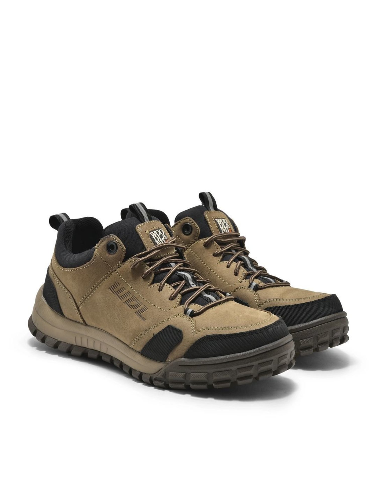 Woodland Men's Khaki Casual Sneakers