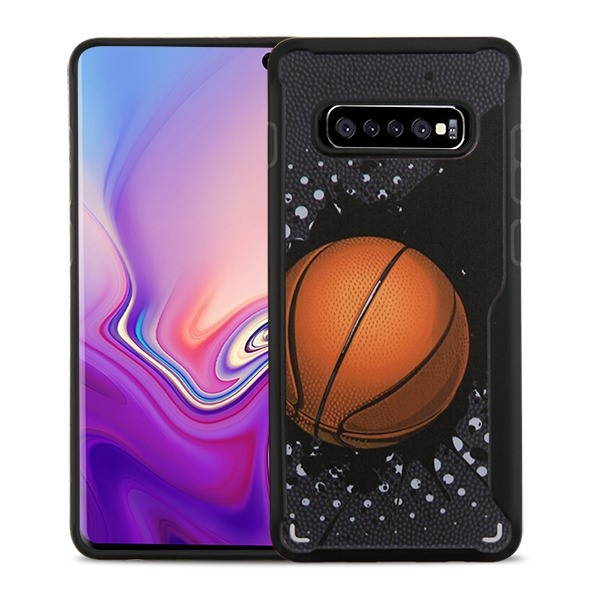MYBAT Slam Dunk/Black Vista Hybrid Protector Cover  for Galaxy S10 plus