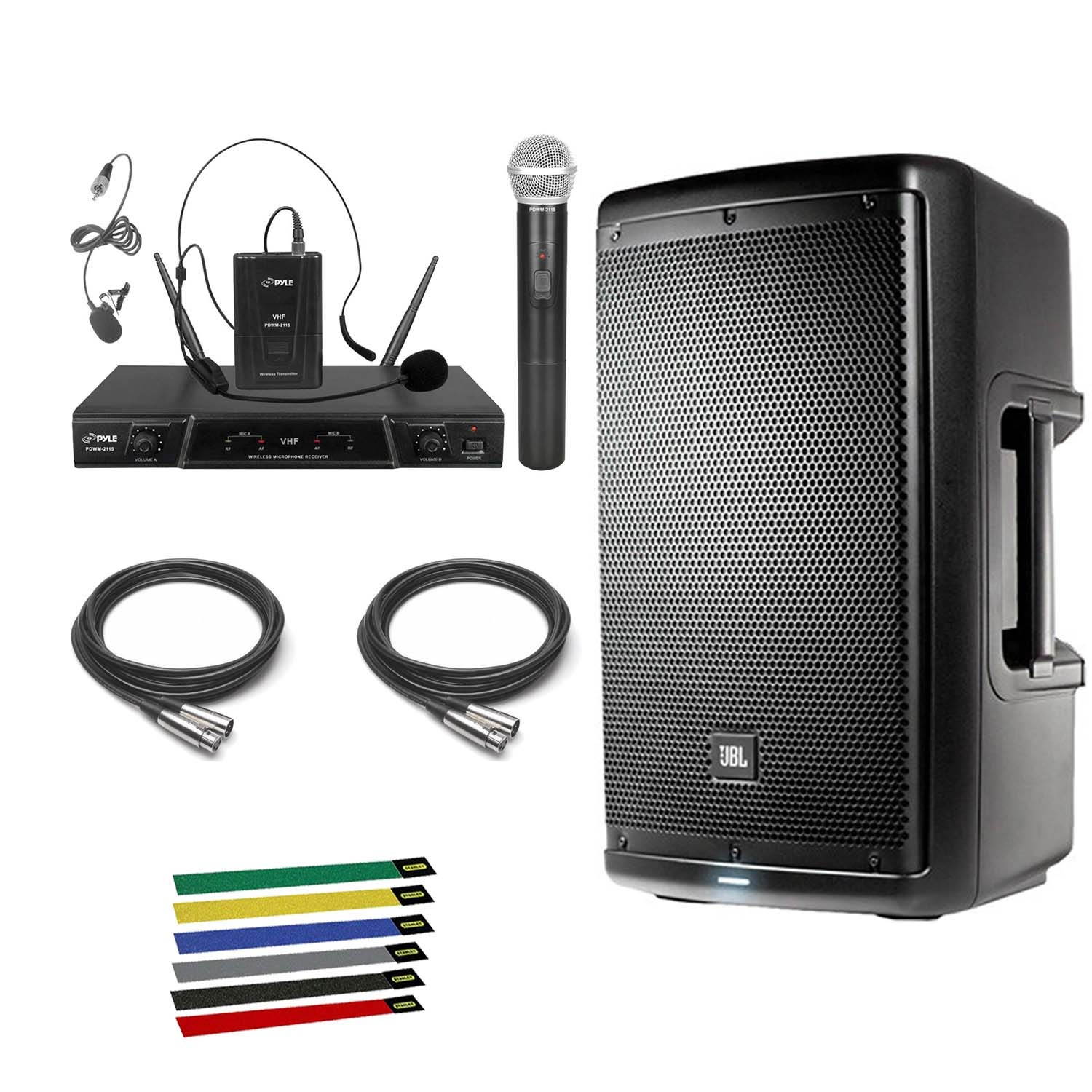 JBL Professional EON610 Portable 10" 2-Way Multipurpose Speaker All-Inclusive Bundle 1