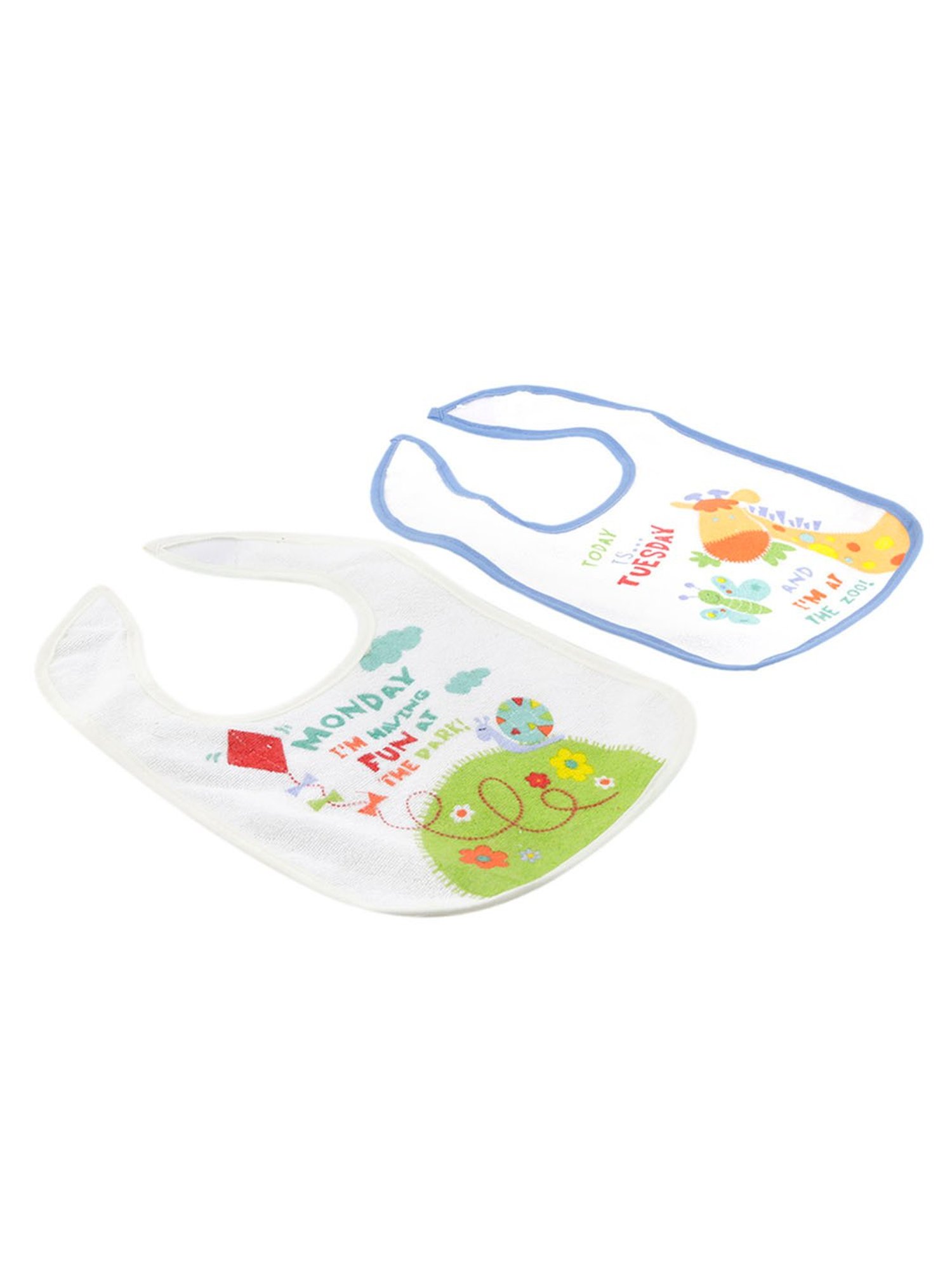 Baby Moo Days of The Week Multicolour 7 Pack Bibs