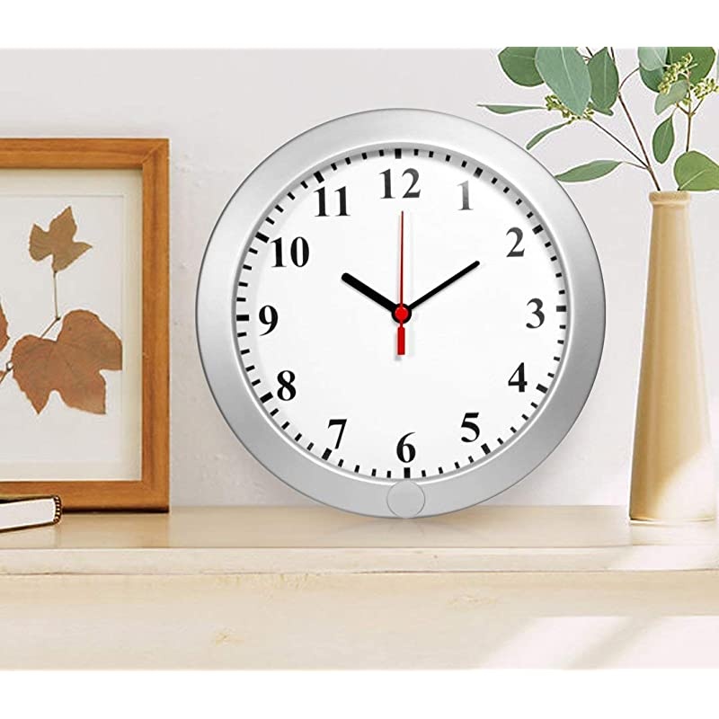 Hidden Camera Wall Clock Spy Camera Nanny Cam with PIR Motion Detection Indoor Covert Security Spy Camera for Home and Office No WiFi Function