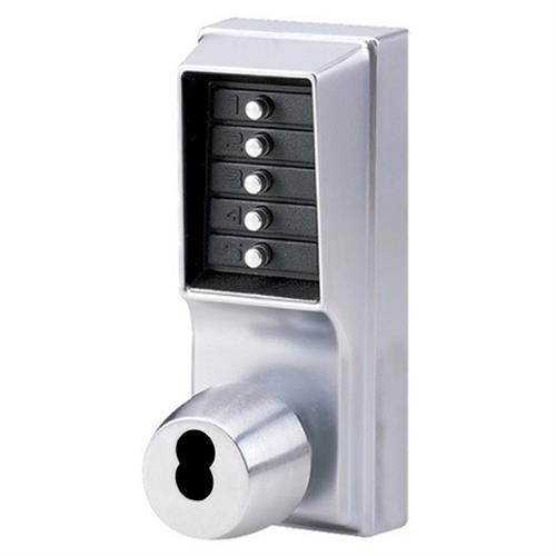Simplex 1021C-26D Satin Chrome US26D Mechanical Heavy Duty Knob Pushbutton Combination Lock For LFIC Corbin Russwin Cores (Core Sold Separately)