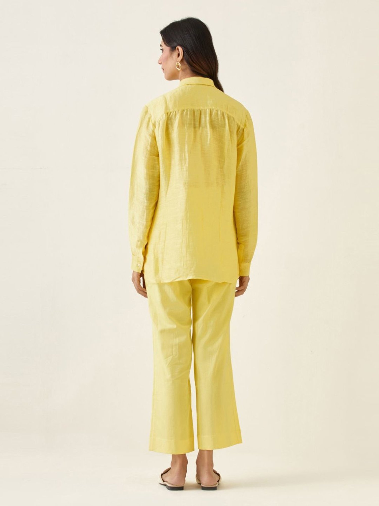 Vinusto Yellow Summer Nostalgia Shirt with Pant