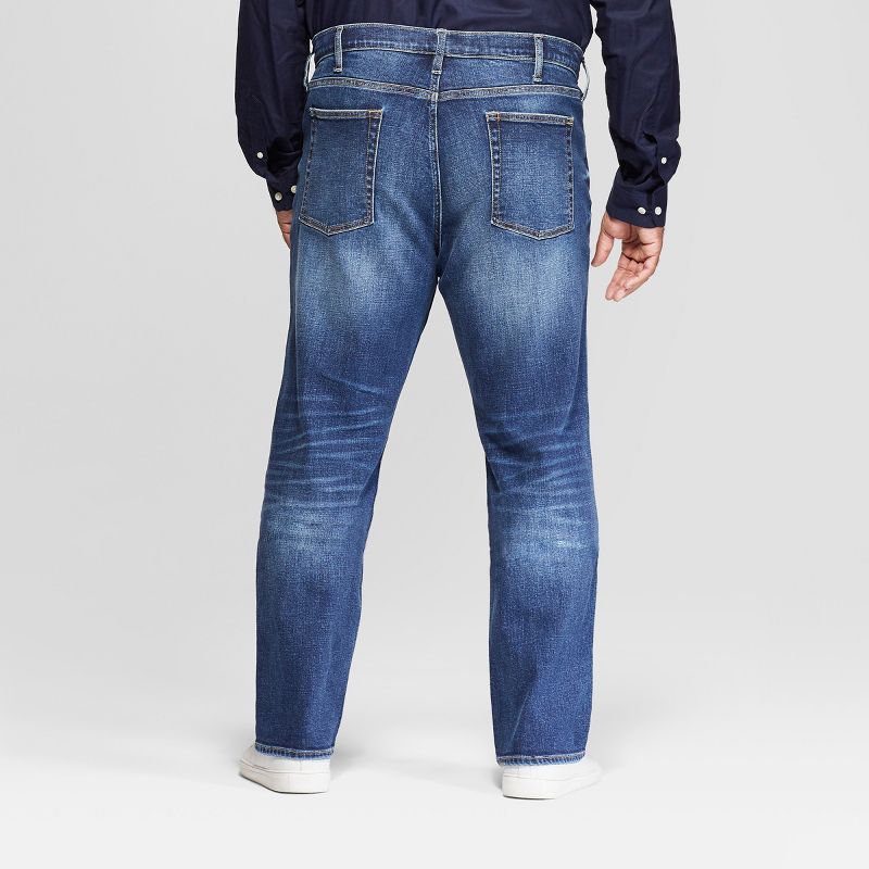 Men's Big & Tall Straight Fit Jeans - Goodfellow & Co™ Medium Blue 56x30