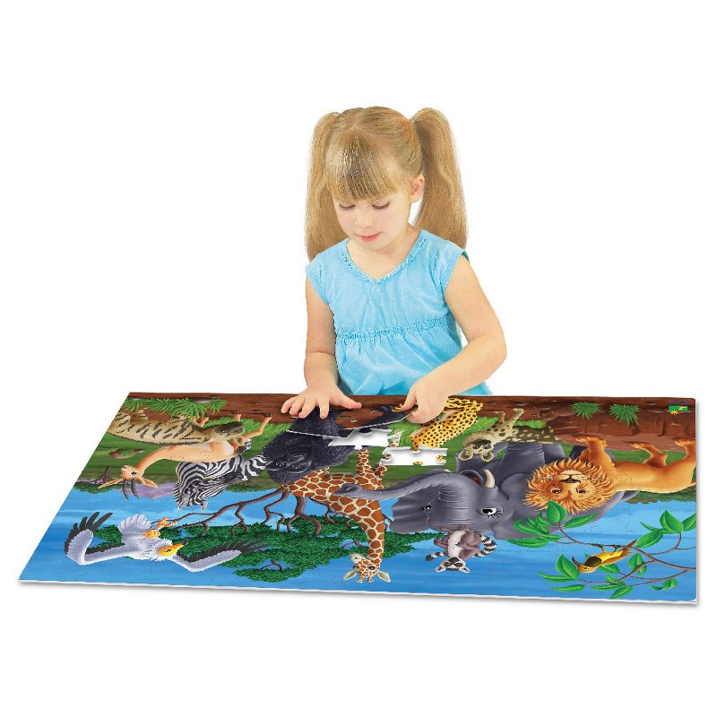 The Learning Journey Puzzle Doubles! Glow in the Dark! Wildlife 100 pieces