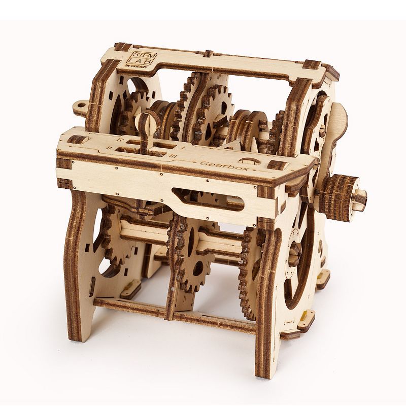 UGears STEM LAB Gearbox - Educational Mechanical Model Kit