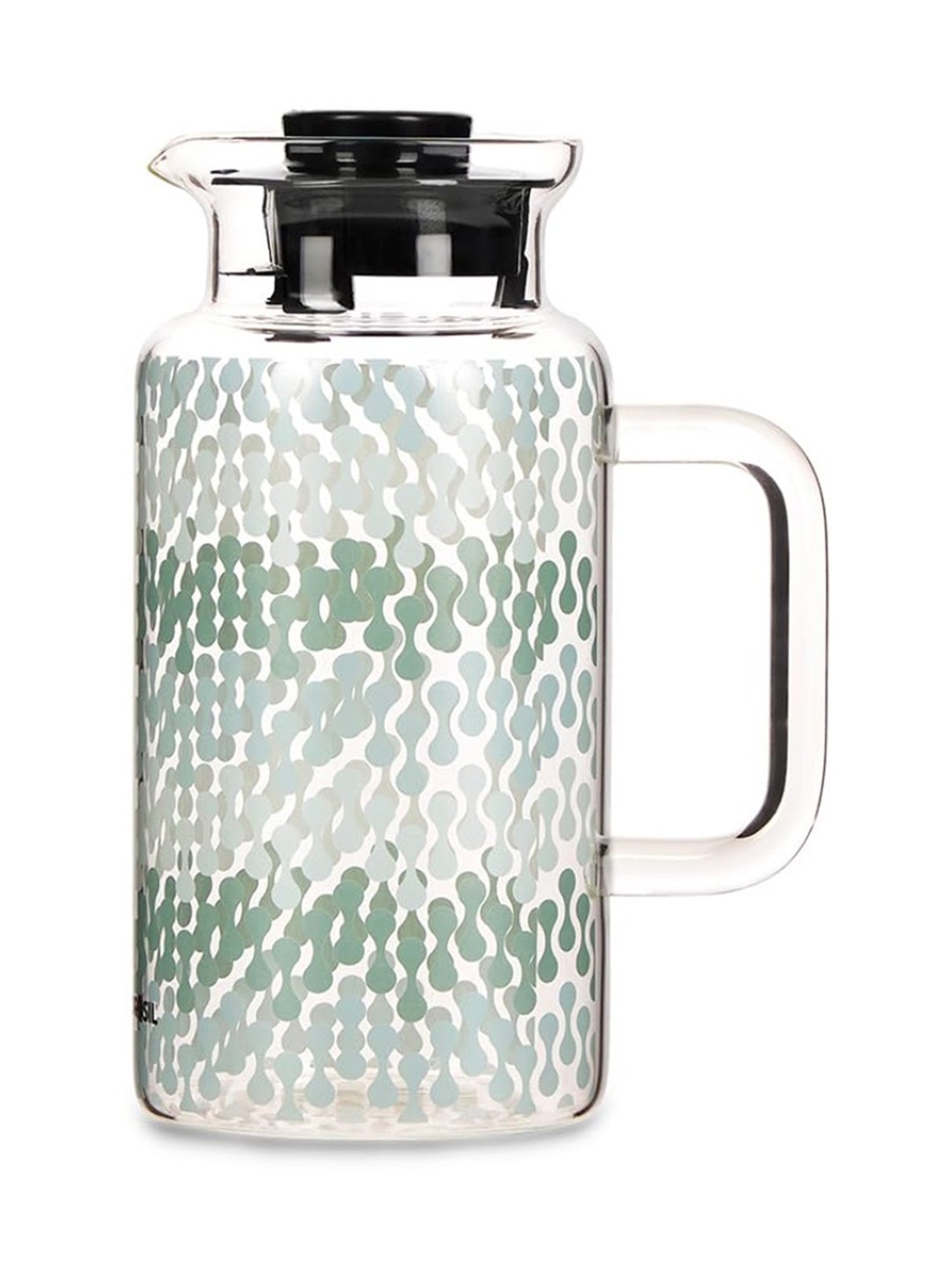 Borosil Vista Transparent Borosilicate Glass Jug with Lid (1000 ML)